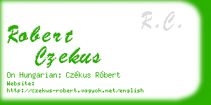 robert czekus business card