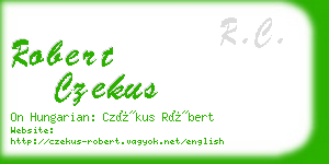 robert czekus business card